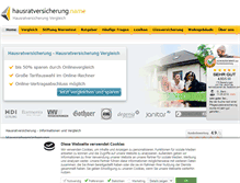 Tablet Screenshot of hausratversicherung.name